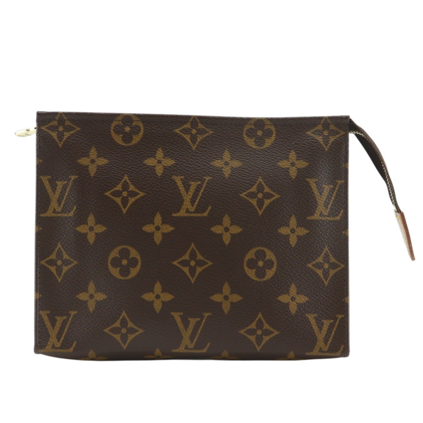 Louis Vuitton Toiletry Pouch Monogram Canvas Brown Canvas Wallets Accessory (Pre-Owned)