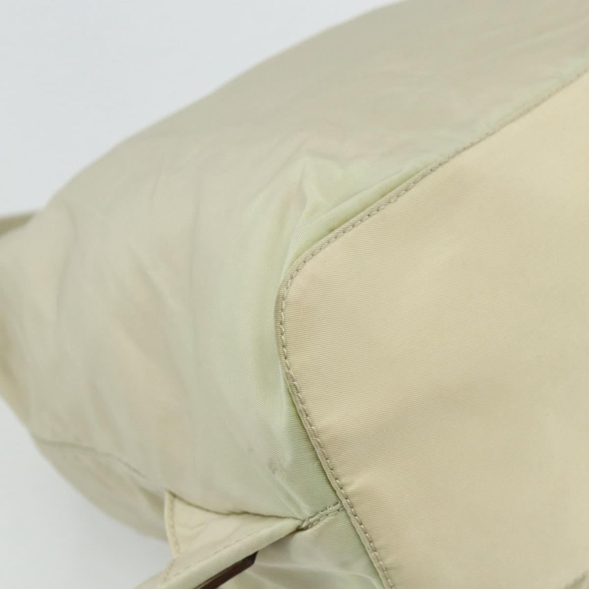 Prada Sac À Dos Re-Nylon Nylon Beige Nylon Backpack Bag (Pre-Owned)