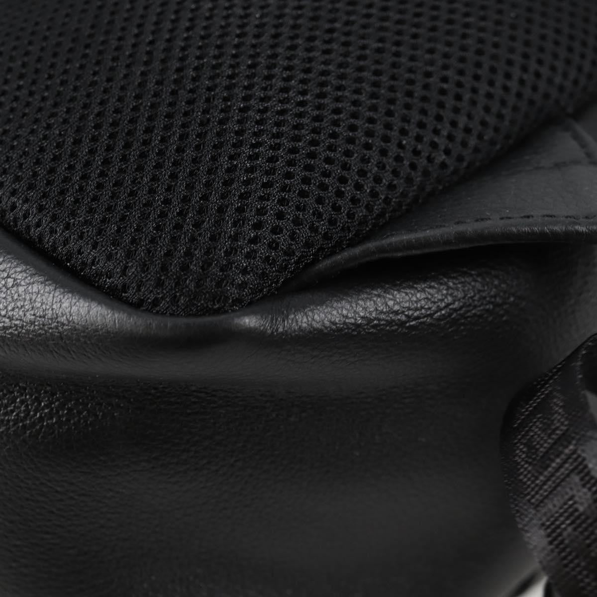 Versace Medusa Zip Backpack Leather Black Leather Backpack Bag (Pre-Owned)