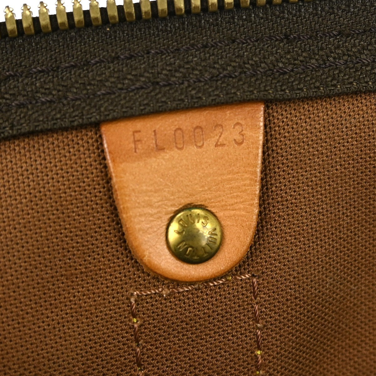 Louis Vuitton Keepall Bag Monogram Canvas Brown Canvas Travel Bag Bag (Pre-Owned)