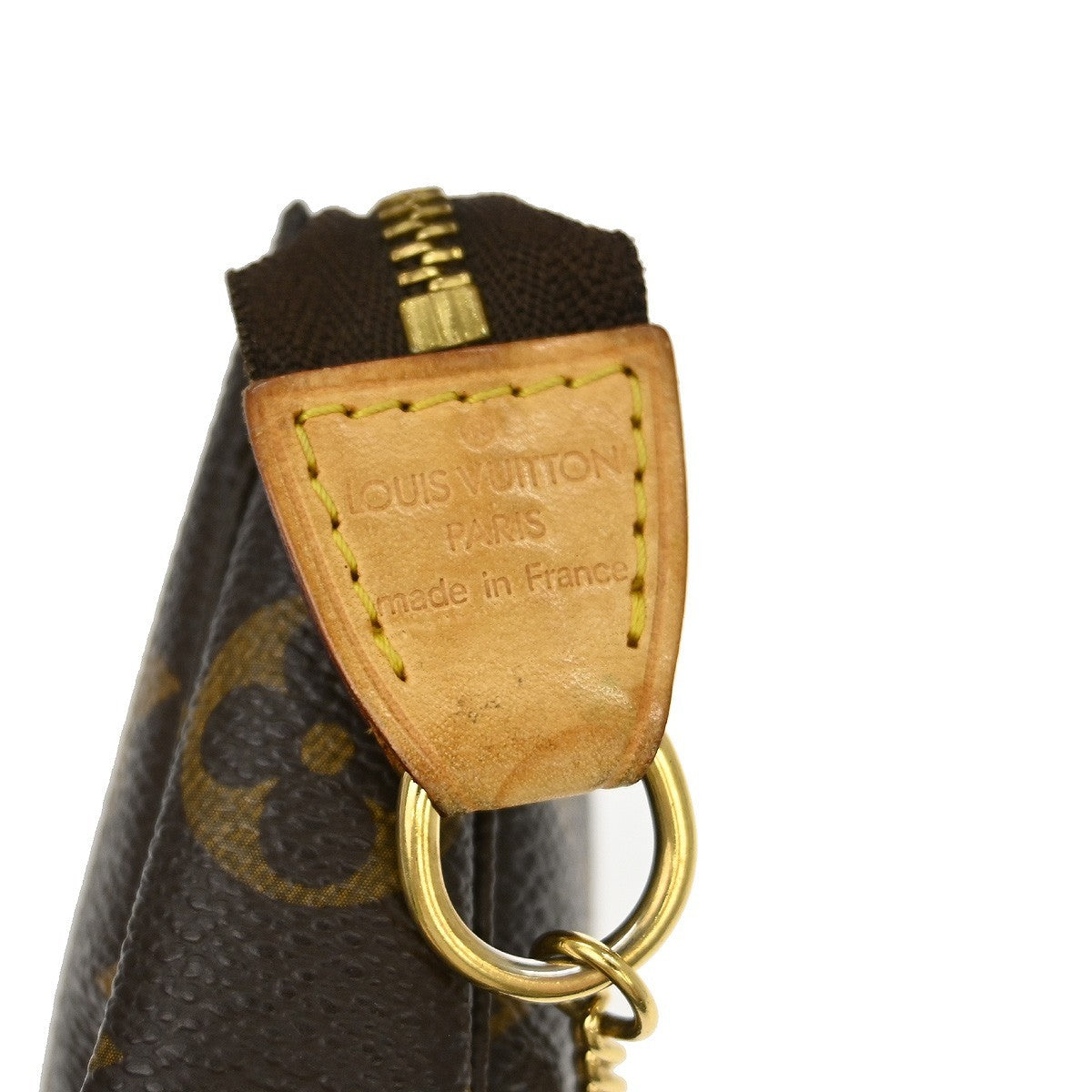 Louis Vuitton Mini Pochette Accessoires Canvas Brown Canvas Clutche & Pouche Bag (Pre-Owned)