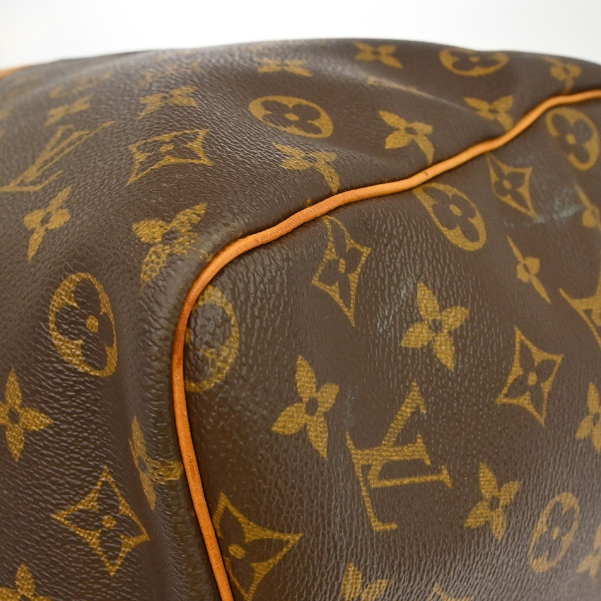 Louis Vuitton Keepall Bag Monogram Canvas Brown Canvas Travel Bag Bag (Pre-Owned)