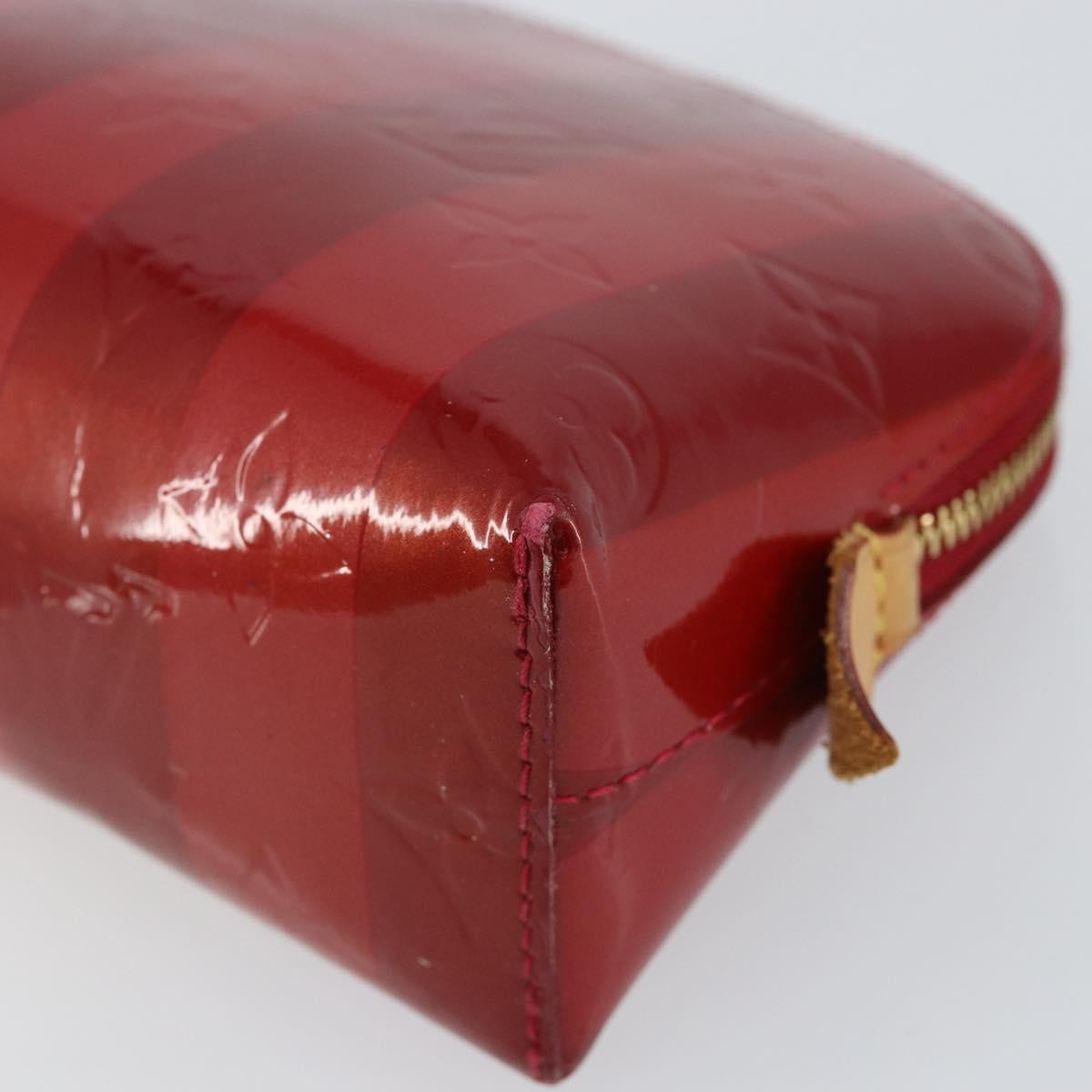 Louis Vuitton Cosmetic Pouch Electric Epi Leather Red Patent_Leather Bag (Pre-Owned)