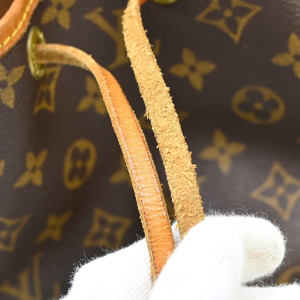 Louis Vuitton Petit Noe Handbag Monogram Canvas Brown Canvas Shoulder Bag Bag (Pre-Owned)