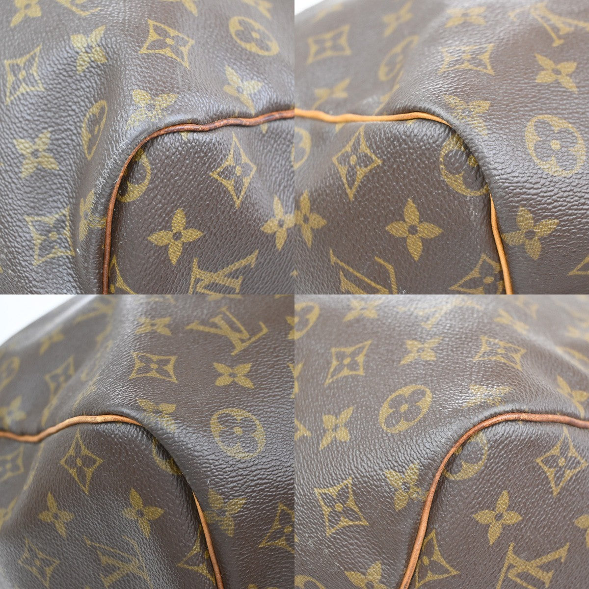 Louis Vuitton Keepall Bandouliere Bag Monogram Canvas Brown Canvas Travel Bag Bag (Pre-Owned)