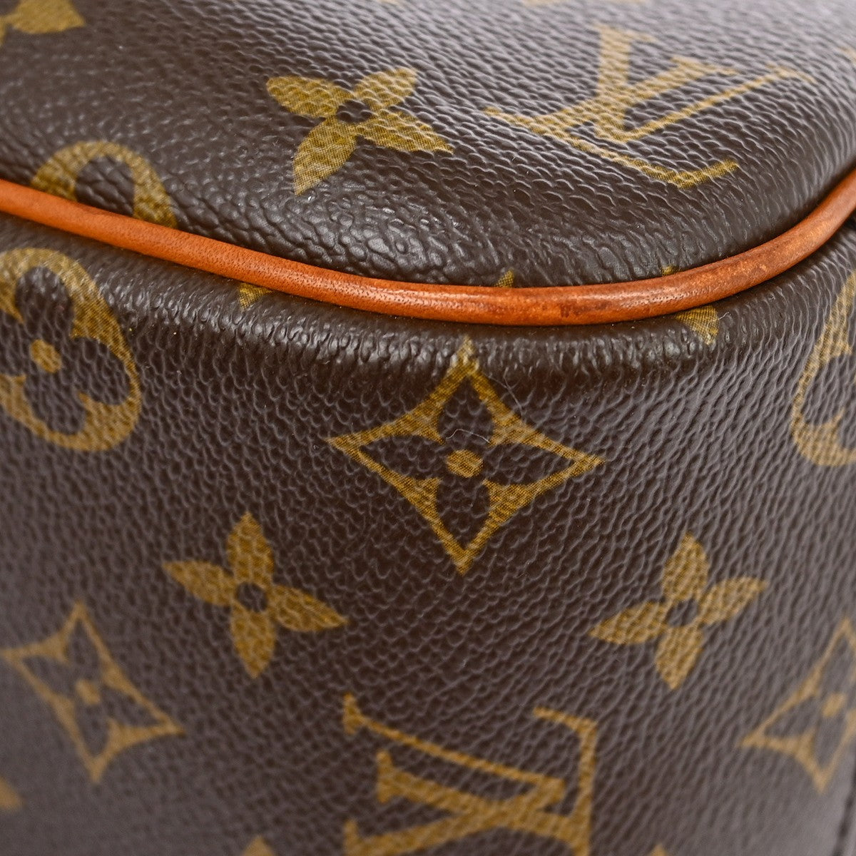 Louis Vuitton Trouville Handbag Monogram Canvas Brown Canvas Handbag (Pre-Owned)