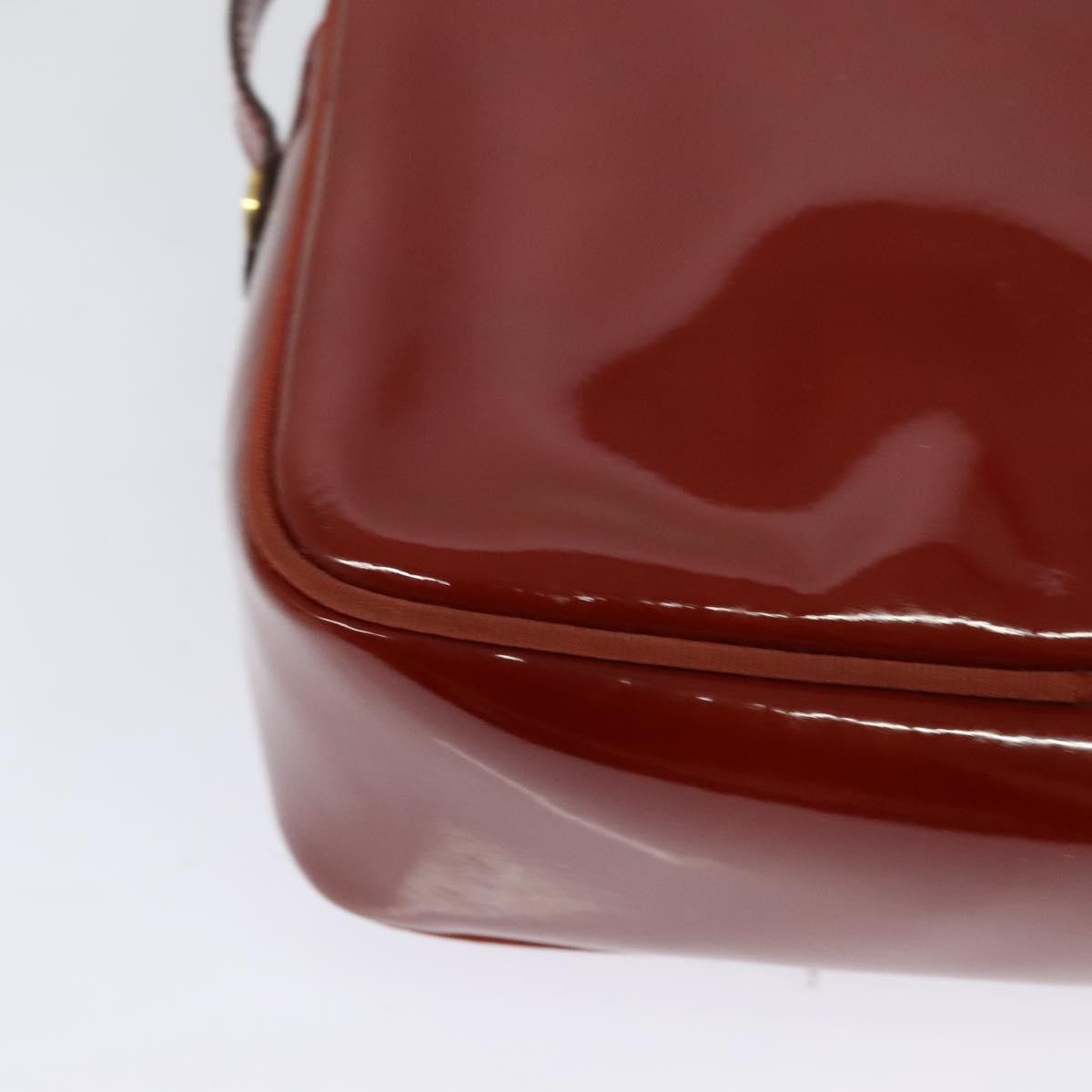 Salvatore Ferragamo Vala Shoulder Bag Patent Leather Red Patent_Leather Shoulder Bag Bag (Pre-Owned)