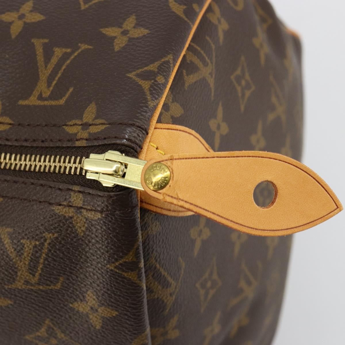 Louis Vuitton Speedy Handbag Monogram Canvas Brown Canvas Handbag (Pre-Owned)
