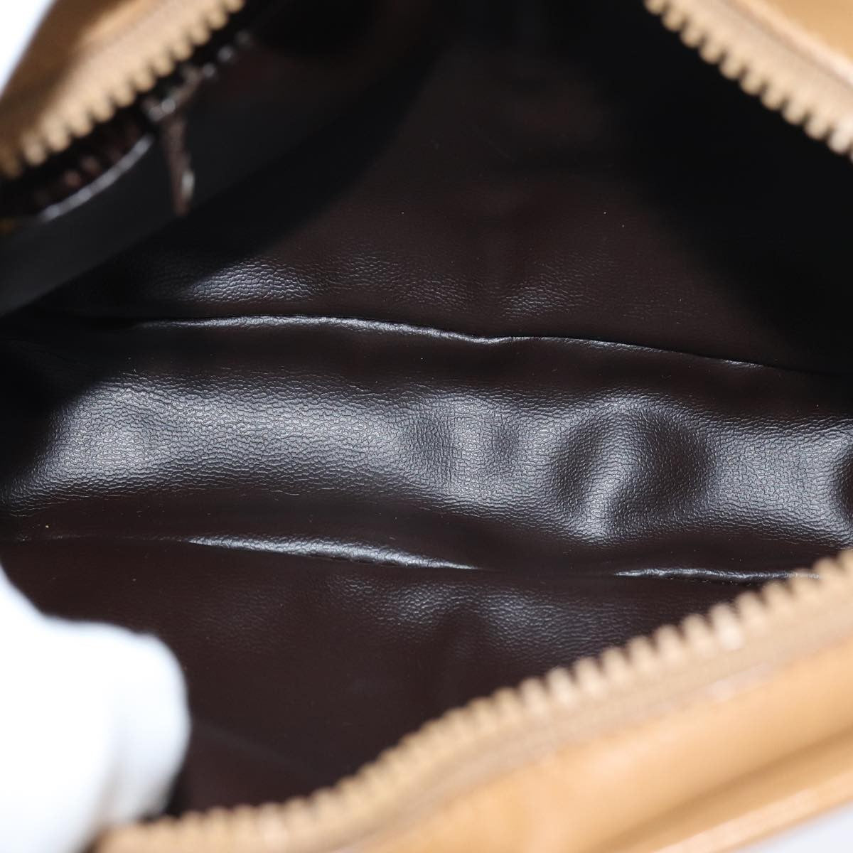 Celine Vintage Macadam Shoulder Bag Canvas And Leather Beige Canvas Shoulder Bag Bag (Pre-Owned)