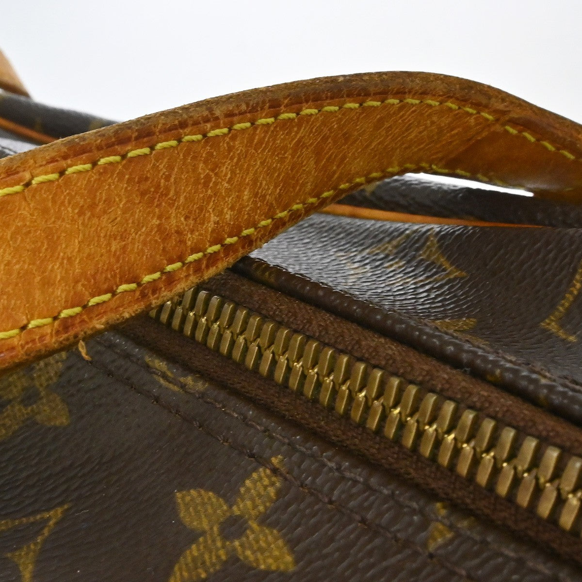 Louis Vuitton Cite Handbag Monogram Canvas Brown Canvas Shoulder Bag Bag (Pre-Owned)