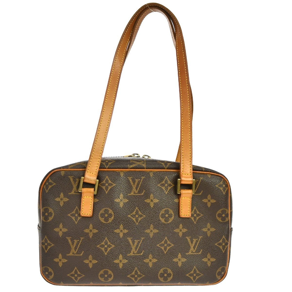 Louis Vuitton Cite Handbag Monogram Canvas Brown Canvas Shoulder Bag Bag (Pre-Owned)