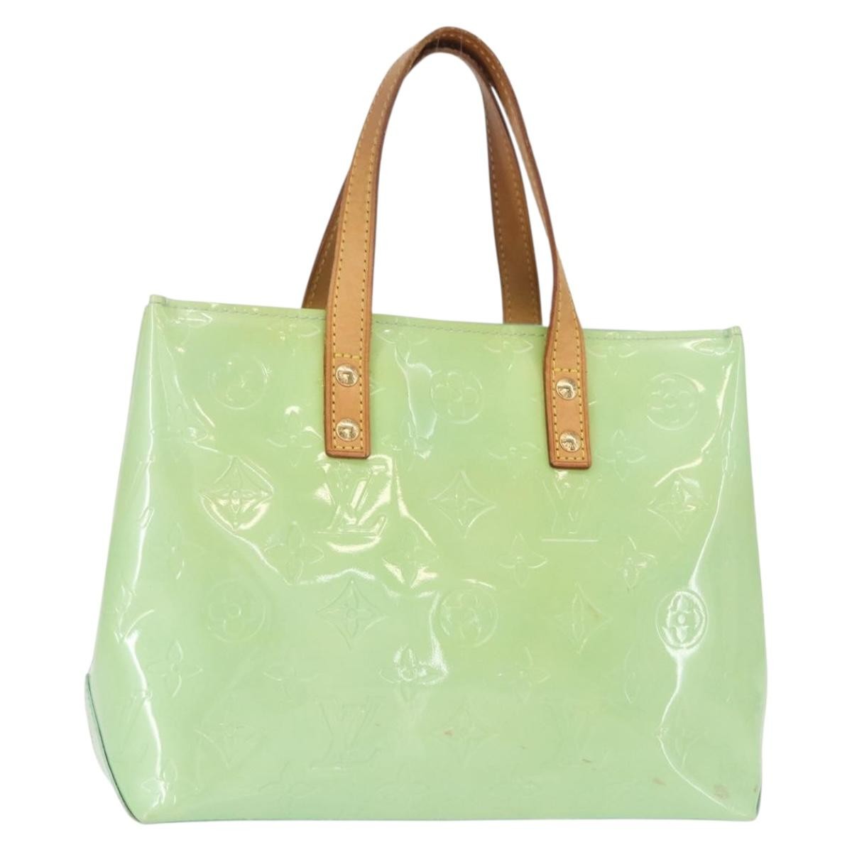 Louis Vuitton Reade Handbag Monogram Vernis Green Patent_Leather Tote Bag Bag (Pre-Owned)