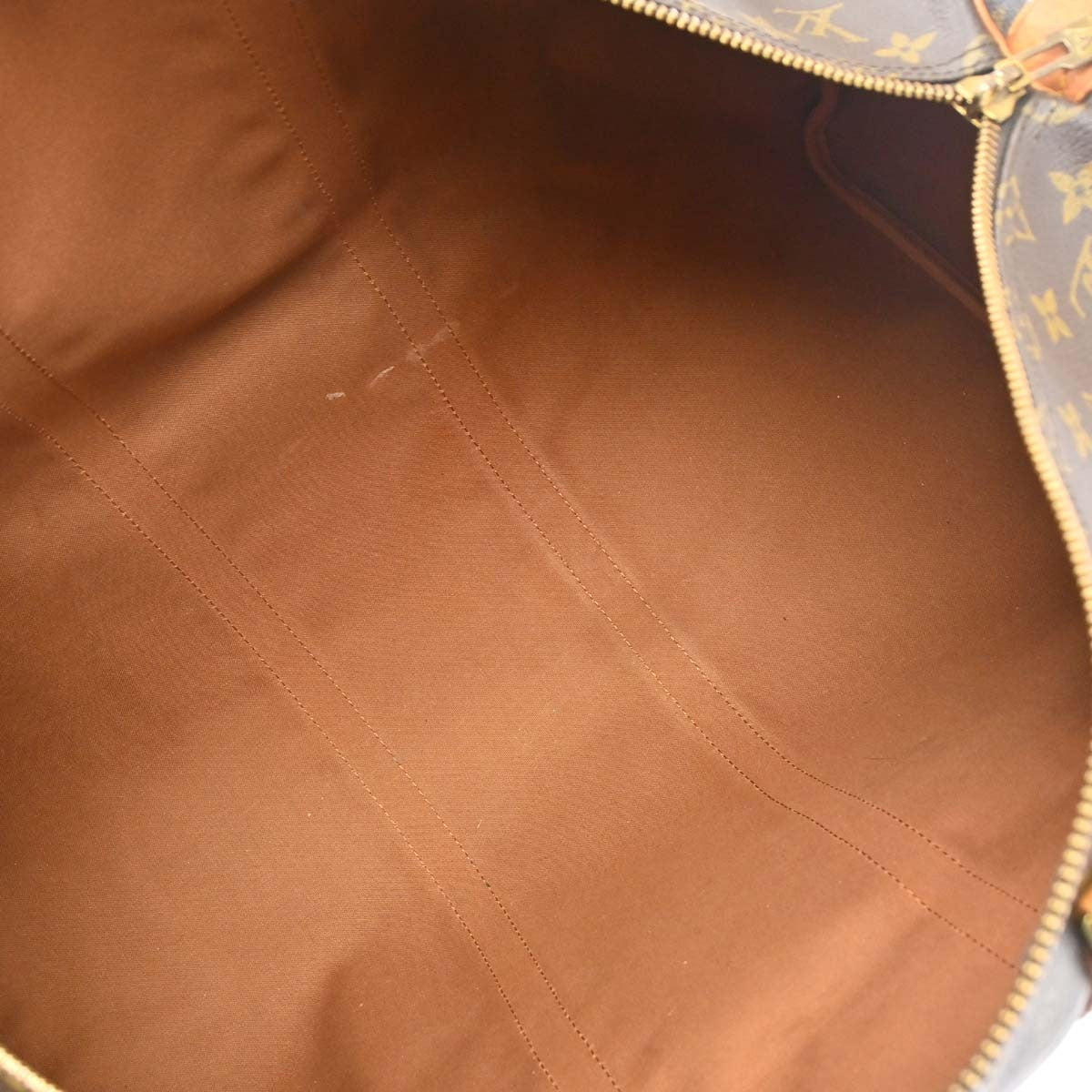 Louis Vuitton Keepall Bag Monogram Canvas Brown Canvas Travel Bag Bag (Pre-Owned)
