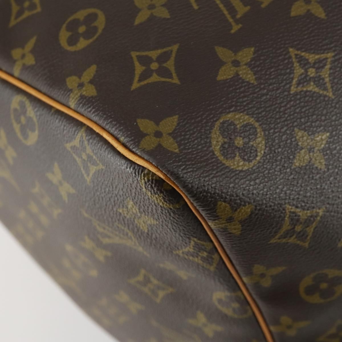 Louis Vuitton Keepall Bag Monogram Canvas Brown Canvas Travel Bag Bag (Pre-Owned)
