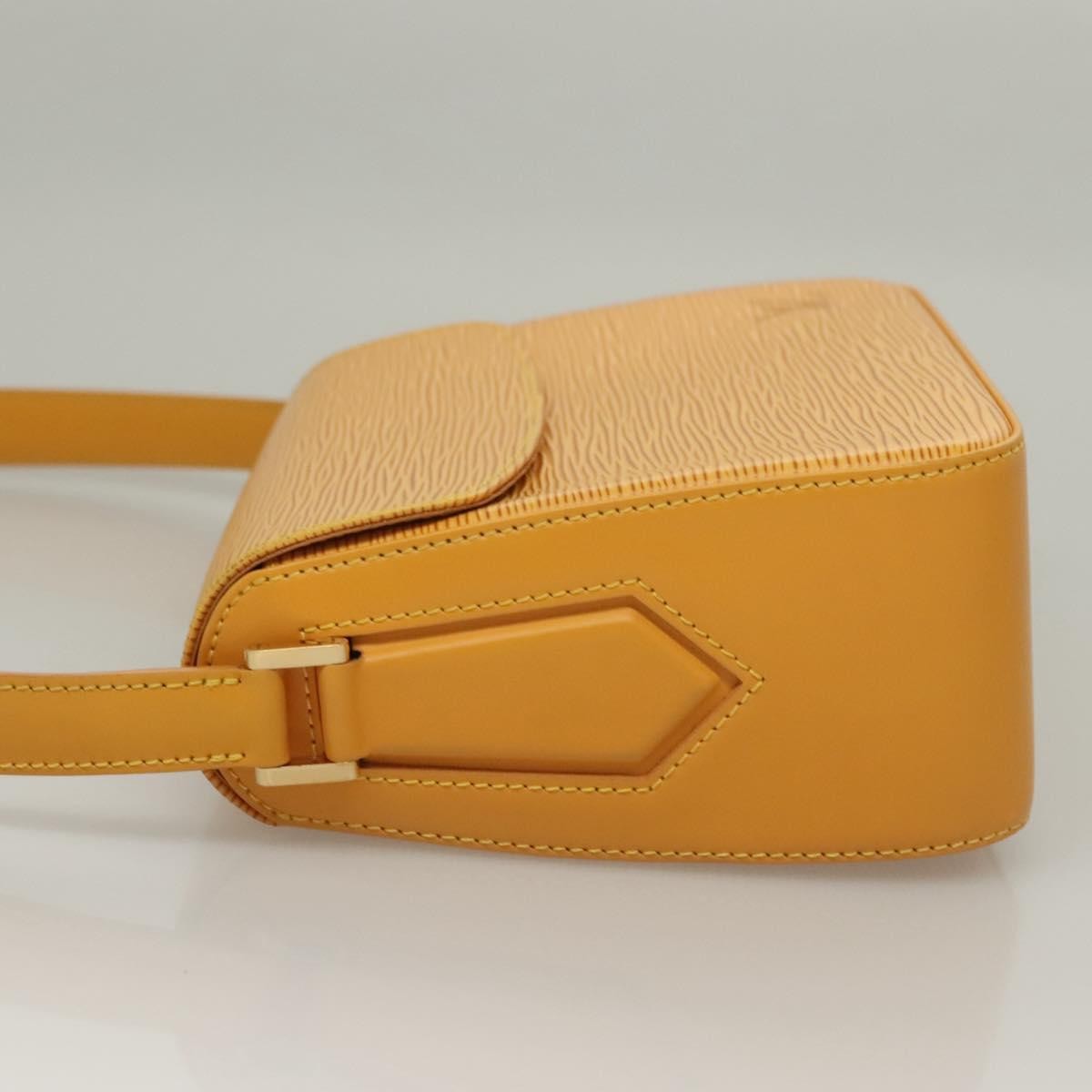 Louis Vuitton Buci Handbag Epi Leather Yellow Leather Shoulder Bag Bag (Pre-Owned)