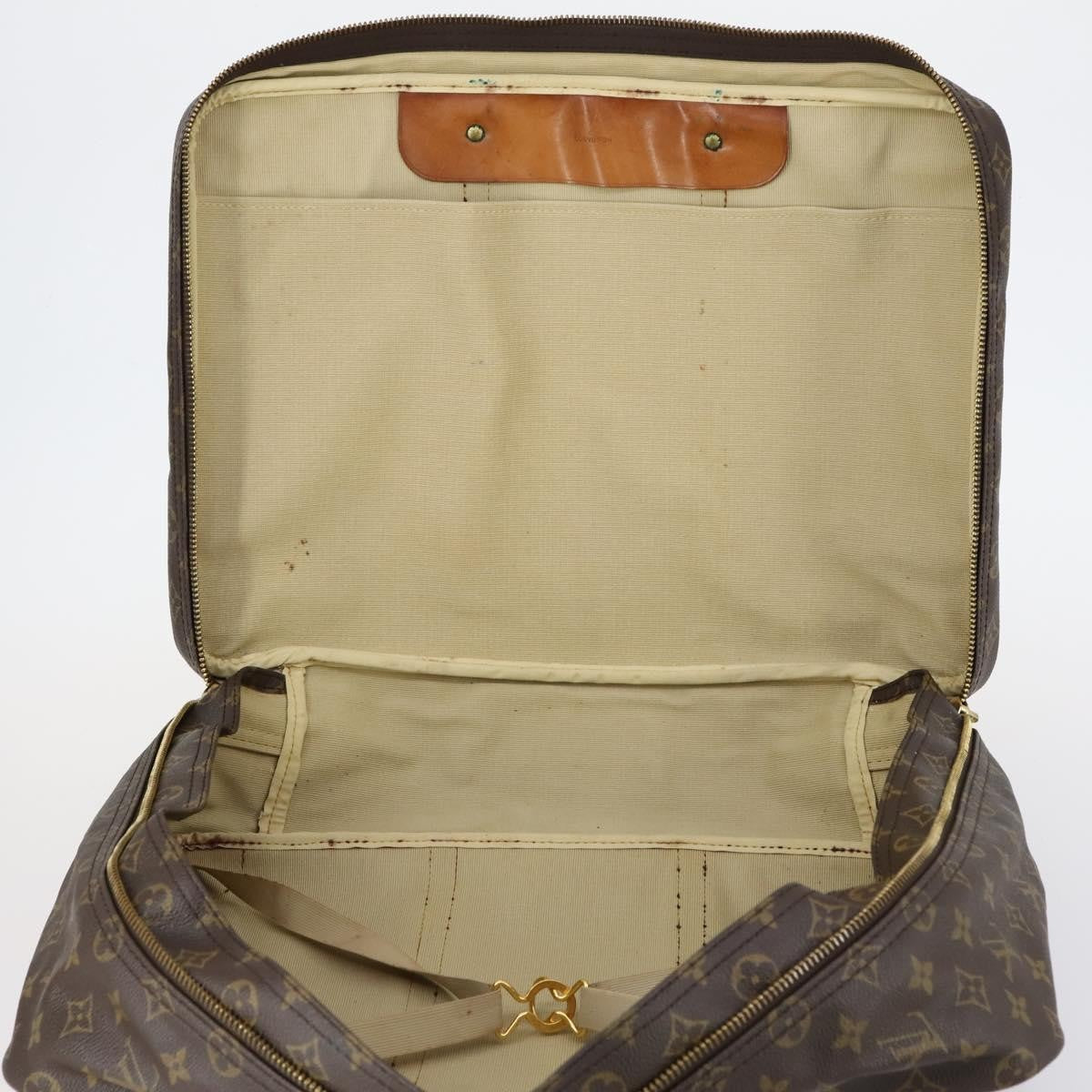 Louis Vuitton Sirius Handbag Monogram Canvas Brown Canvas Travel Bag Bag (Pre-Owned)
