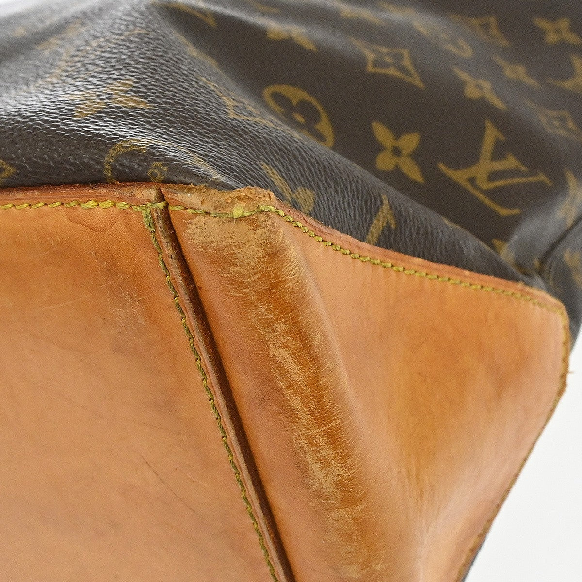 Louis Vuitton Cabas Mezzo Monogram Canvas Brown Canvas Tote Bag Bag (Pre-Owned)