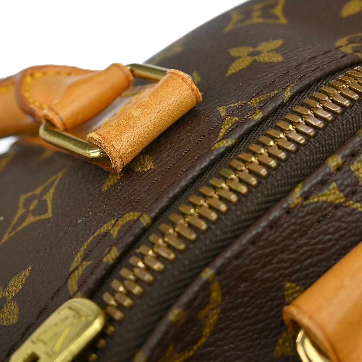 Louis Vuitton Keepall Bag Monogram Canvas Brown Canvas Travel Bag Bag (Pre-Owned)