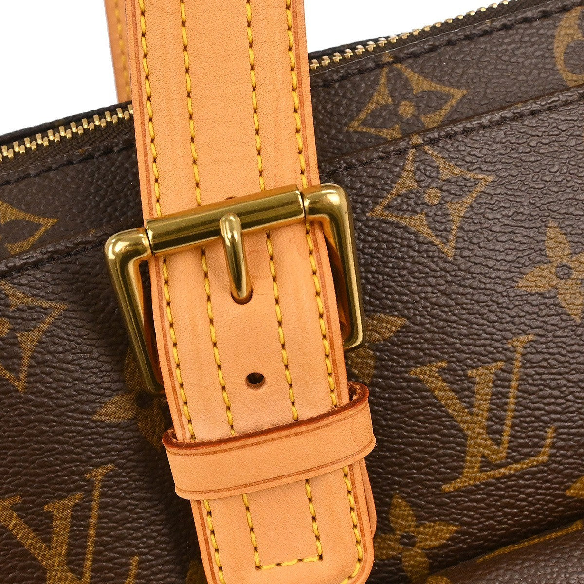 Louis Vuitton Multipli Cite Handbag Monogram Canvas Brown Canvas Handbag (Pre-Owned)