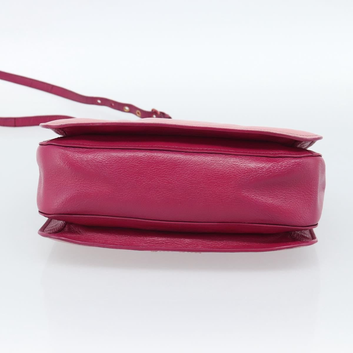 Miu Miu Madras Convertible Lock Tote Leather Pink Leather Handbag (Pre-Owned)