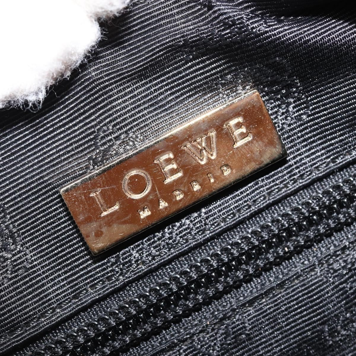 Loewe Anagram Handbag Leather Brown Leather Handbag (Pre-Owned)