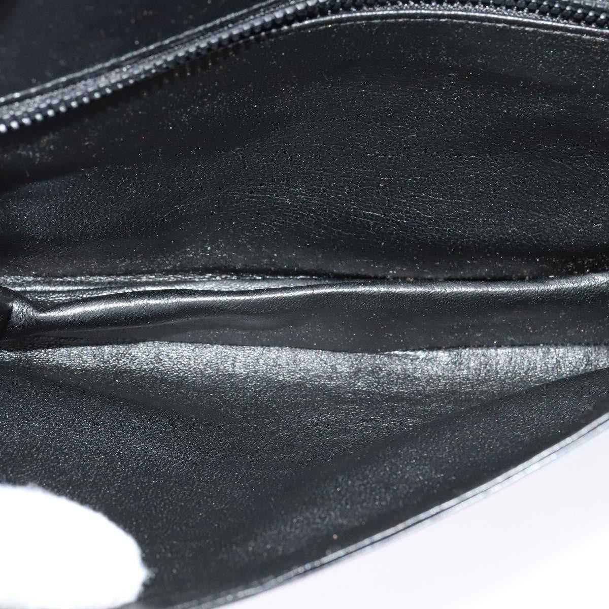 Bally Vintage Shoulder Bag Leather Black Leather Shoulder Bag Bag (Pre-Owned)