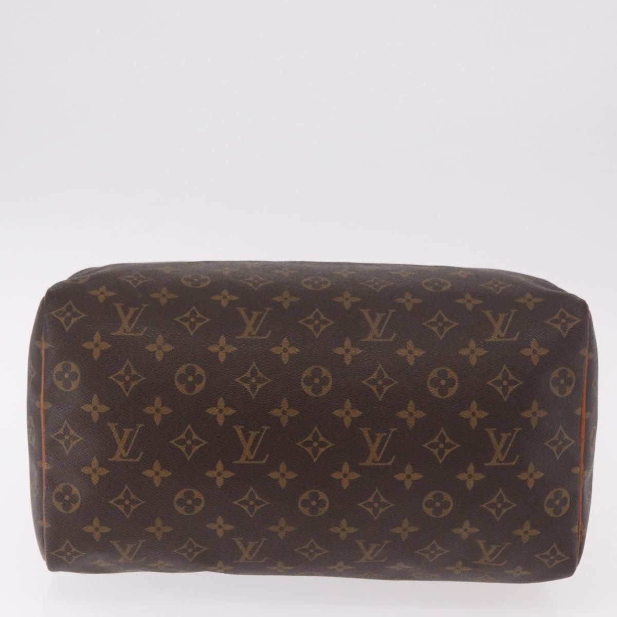 Louis Vuitton Speedy Handbag Monogram Canvas Brown Canvas Handbag (Pre-Owned)