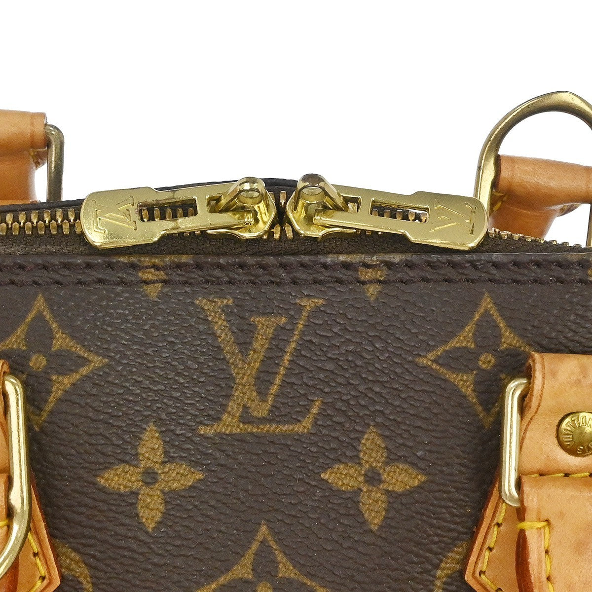 Louis Vuitton Alma Handbag Monogram Canvas Brown Canvas Handbag (Pre-Owned)