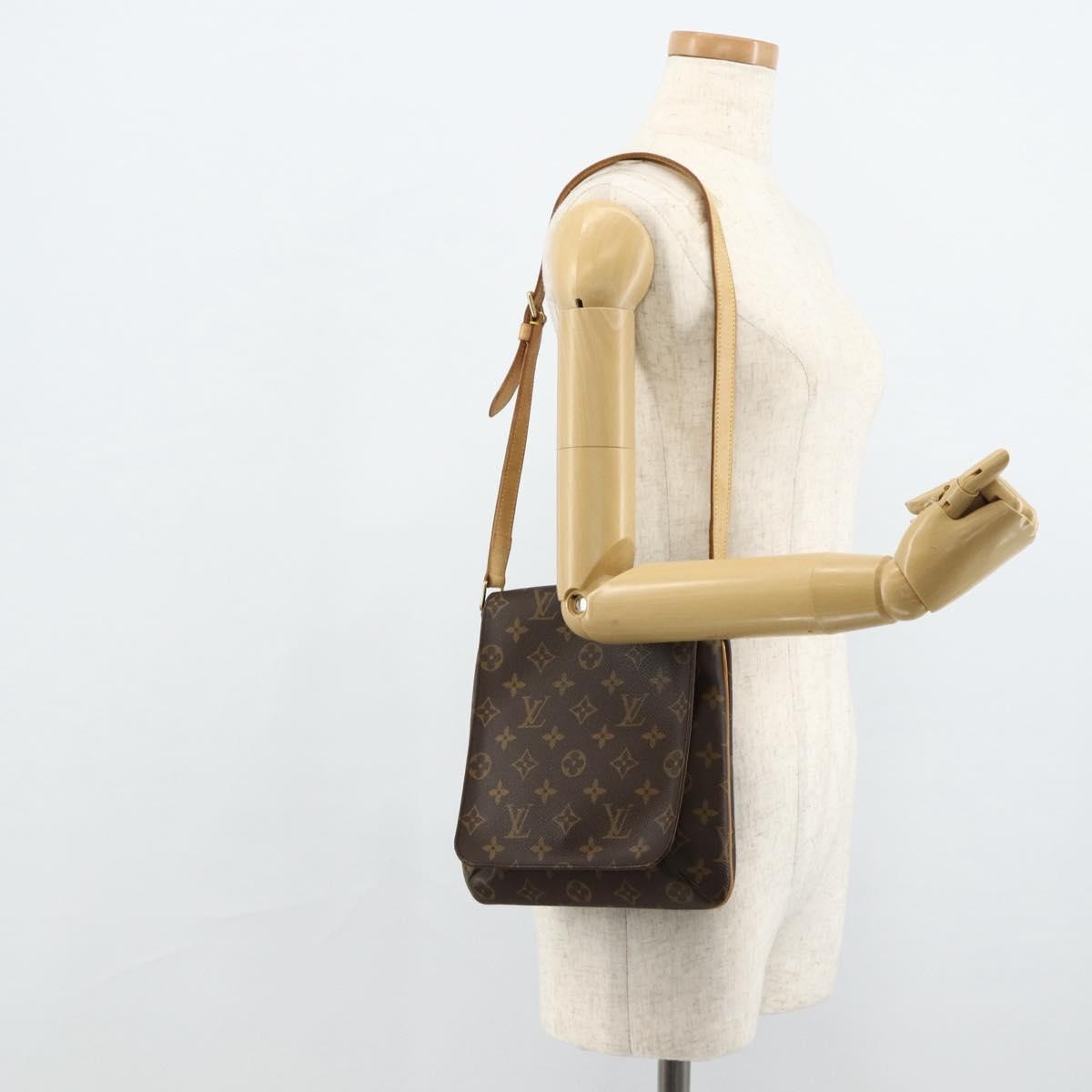 Louis Vuitton Musette Salsa Handbag Monogram Canvas Brown Canvas Shoulder Bag Bag (Pre-Owned)