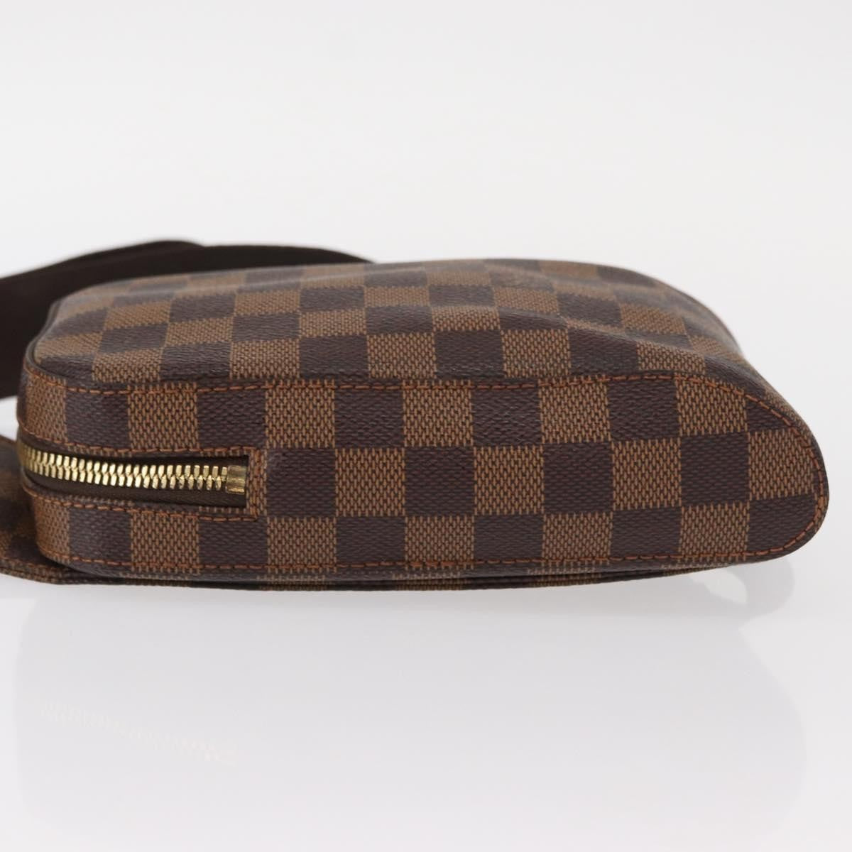 Louis Vuitton Geronimos Waist Bag Damier Brown Canvas Shoulder Bag Bag (Pre-Owned)