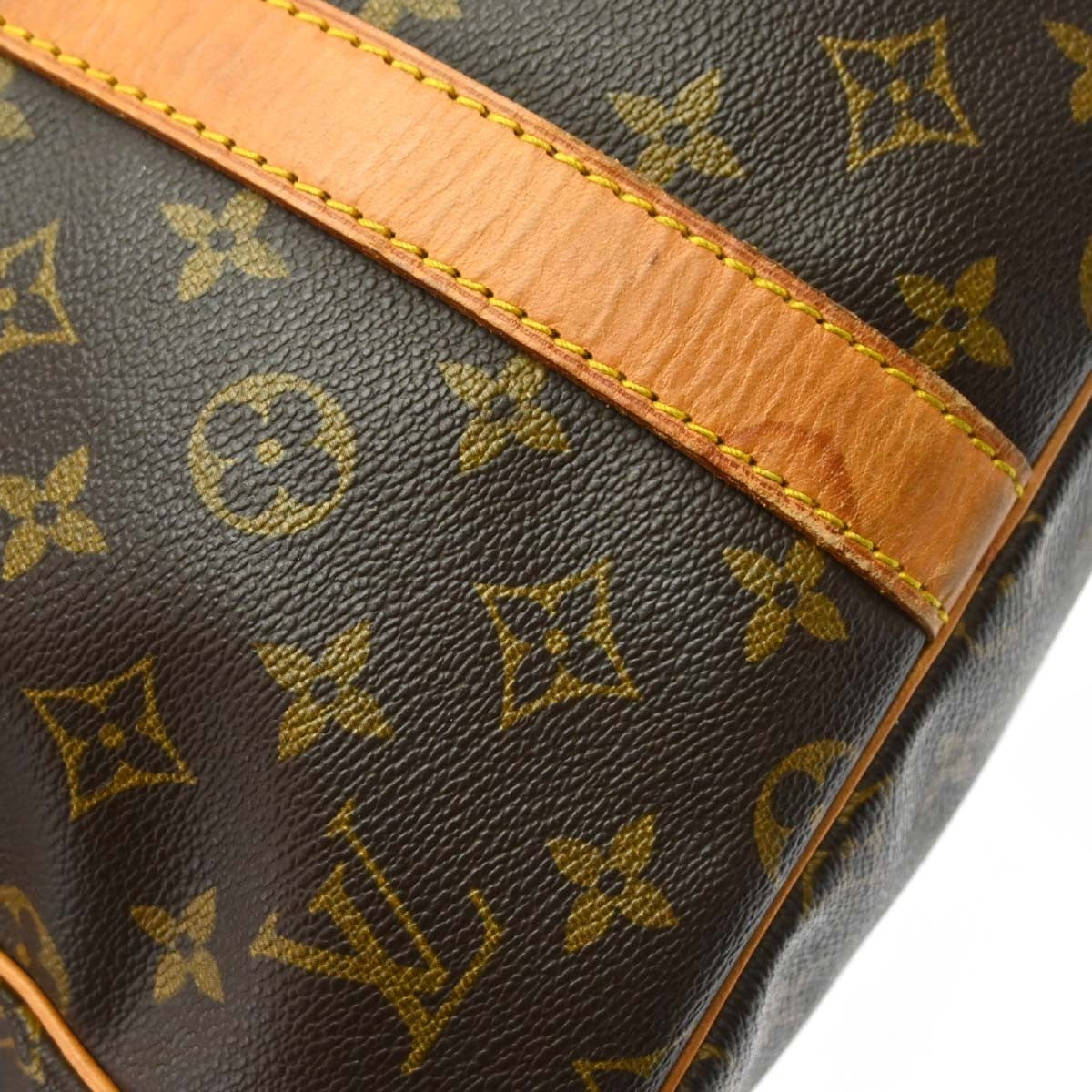 Louis Vuitton Keepall Bandouliere Bag Monogram Canvas Brown Canvas Travel Bag Bag (Pre-Owned)