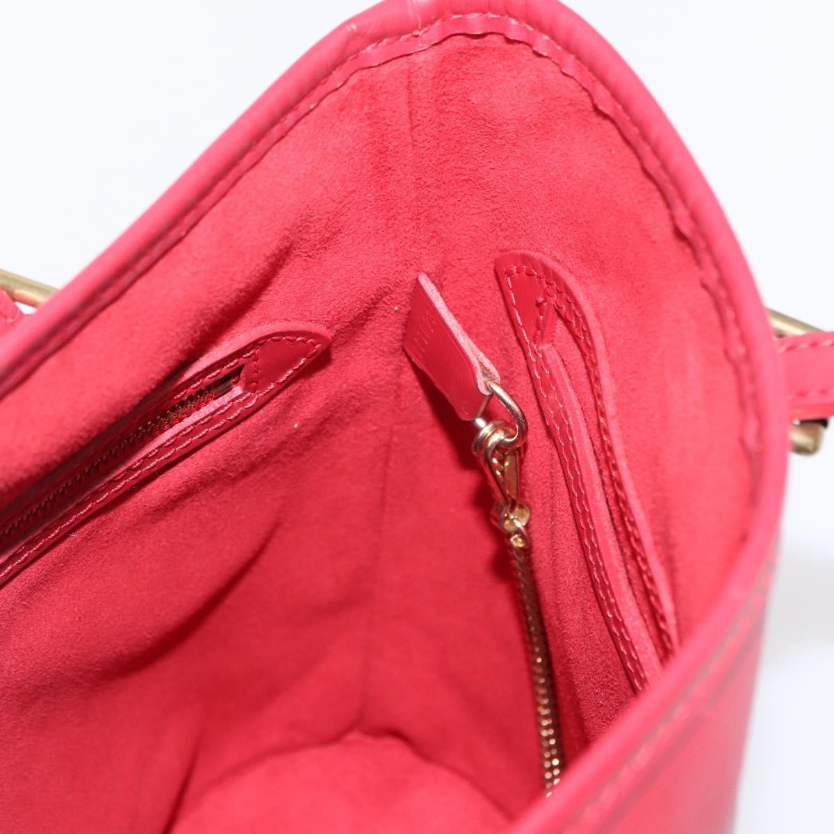 Louis Vuitton Bucket Bag Epi Leather Red Leather Shoulder Bag Bag (Pre-Owned)