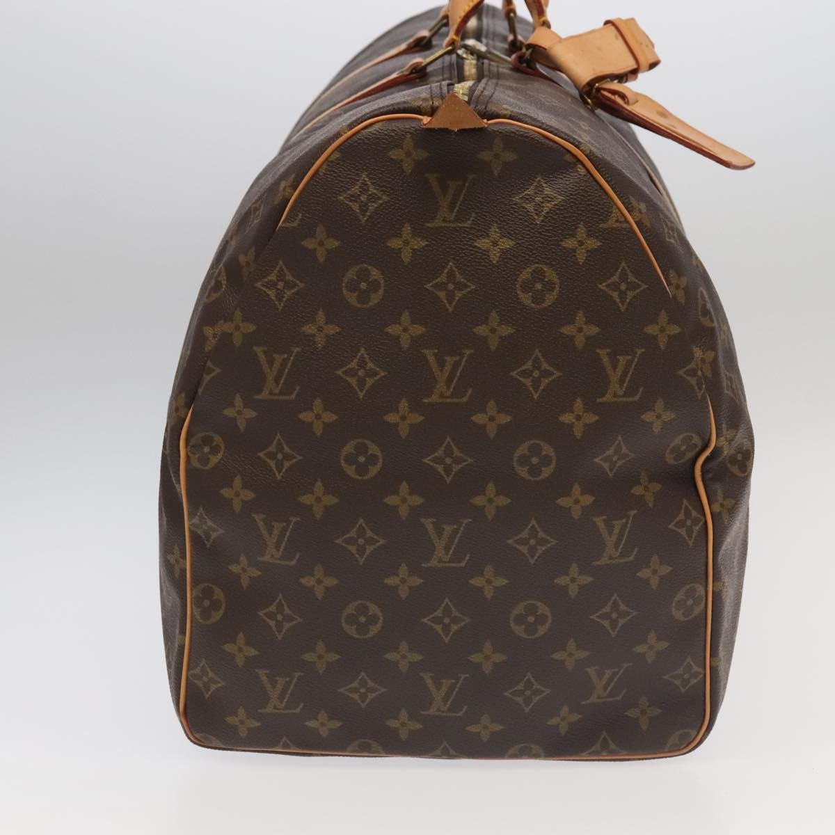 Louis Vuitton Keepall Bag Monogram Canvas Brown Canvas Travel Bag Bag (Pre-Owned)