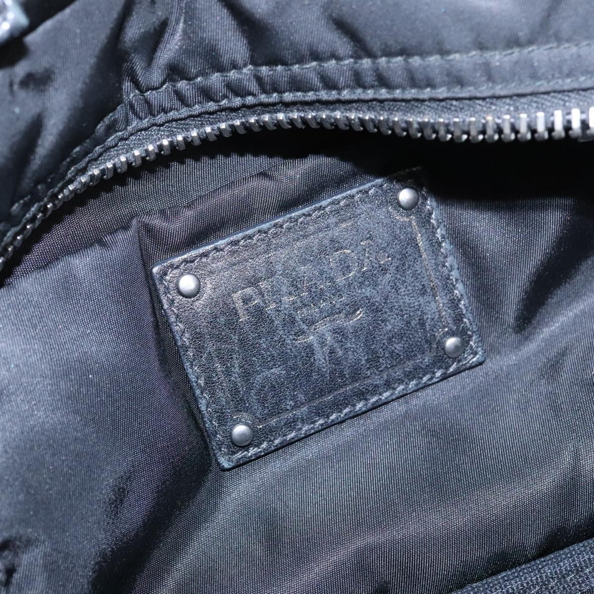 Prada Convertible Double Tote Tessuto Navy Nylon Bag (Pre-Owned)