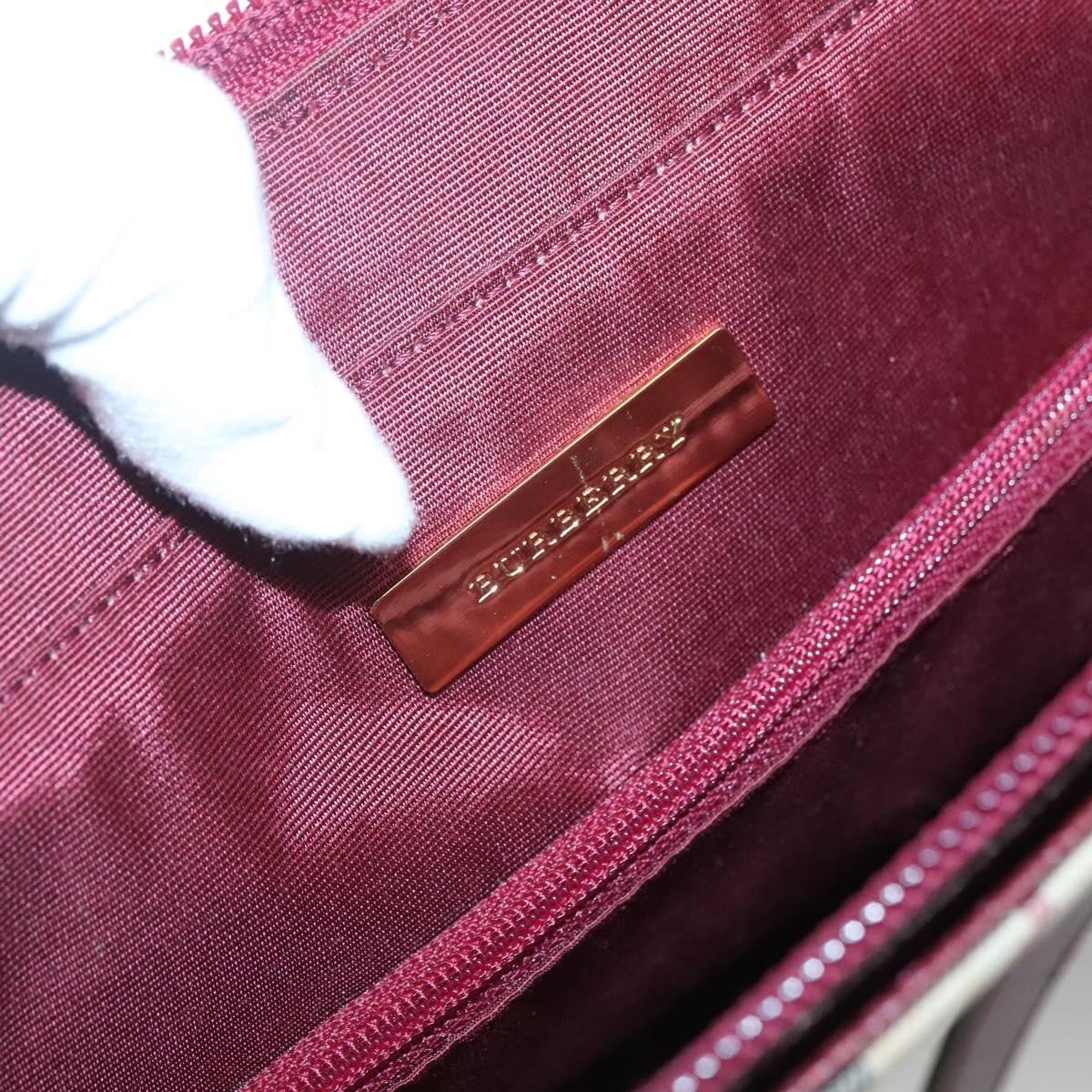 Burberry Nova Check Tote Canvas And Leather Beige Canvas Tote Bag Bag (Pre-Owned)
