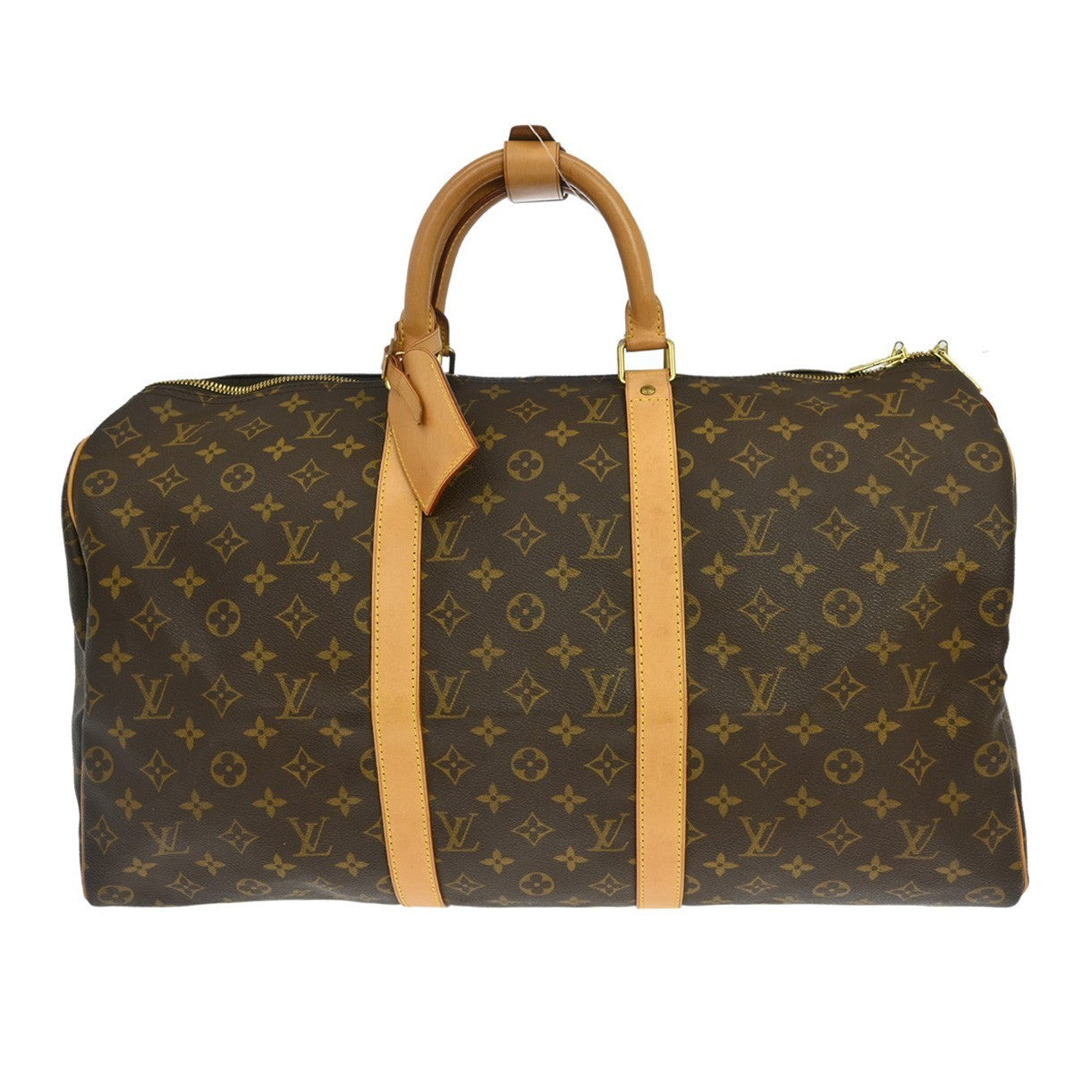 Louis Vuitton Keepall Bag Monogram Canvas Brown Canvas Travel Bag Bag (Pre-Owned)