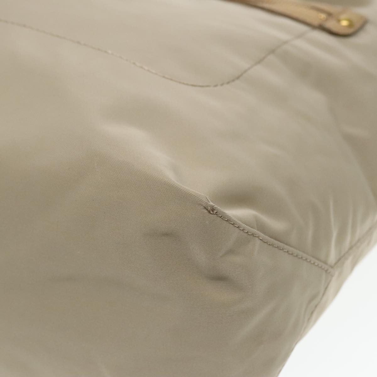 Burberry Blue Label Shoulder Bag Nylon Beige Nylon Shoulder Bag Bag (Pre-Owned)