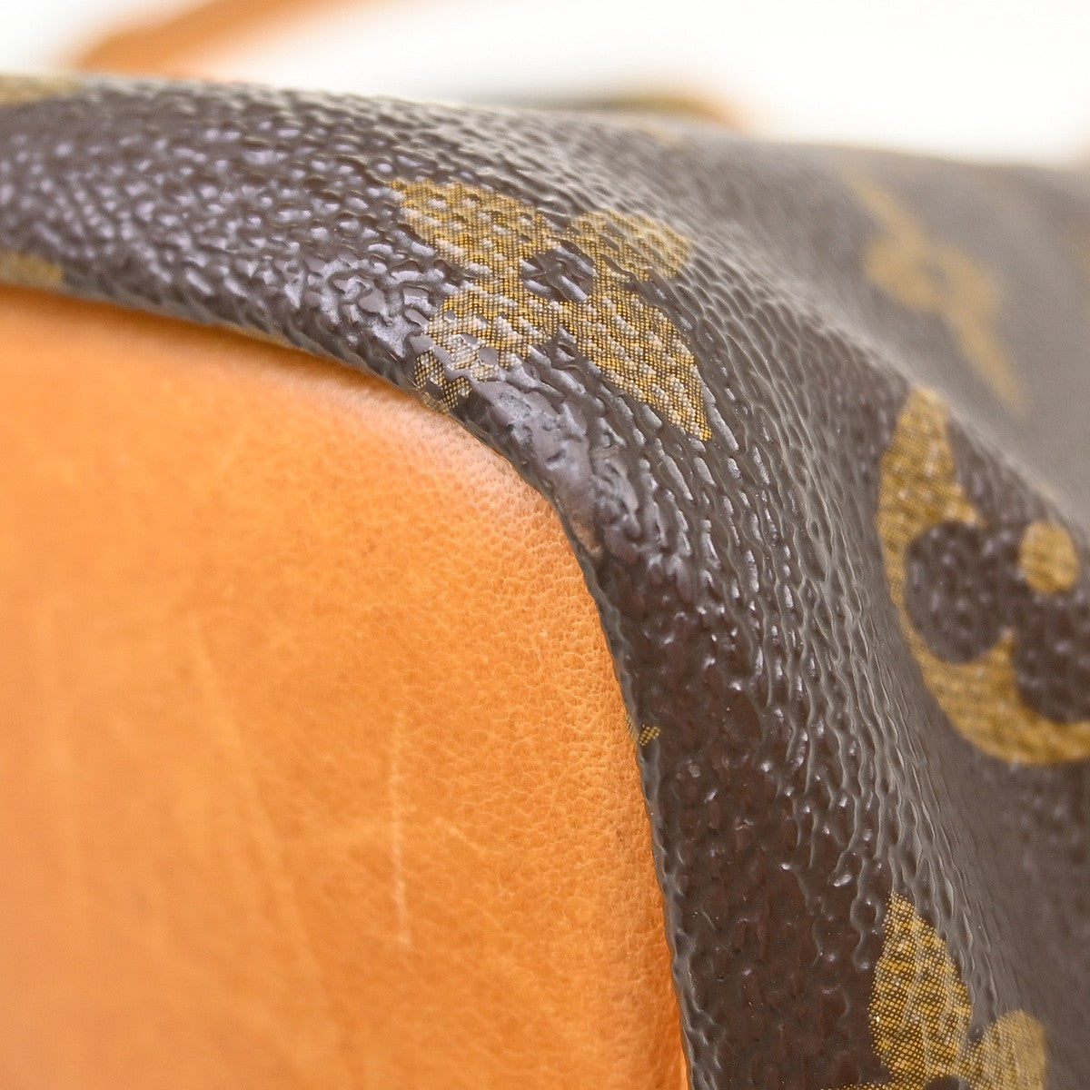 Louis Vuitton Petit Noe Handbag Monogram Canvas Brown Canvas Shoulder Bag Bag (Pre-Owned)