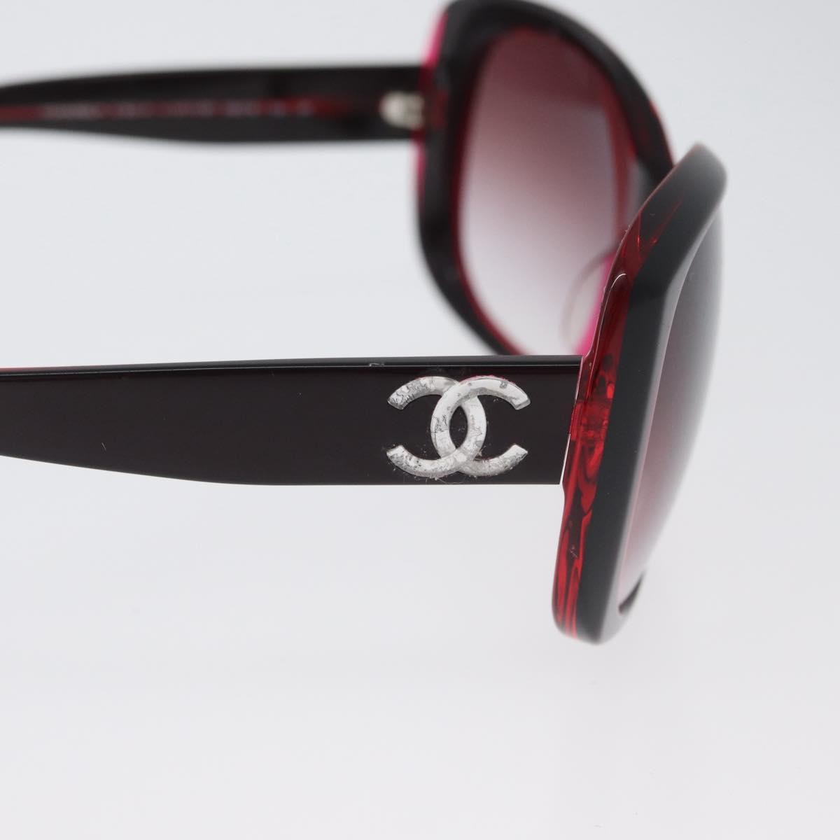 Chanel Logo Cc Sunglasses Plastic Red Plastic Sunglasse Accessory (Pre-Owned)