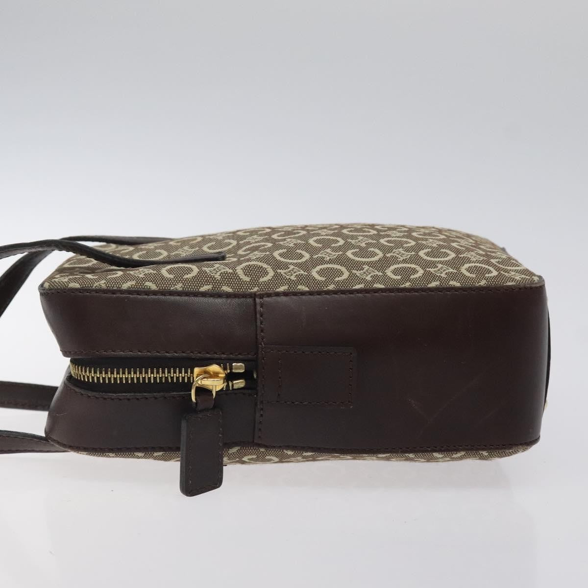 Celine C Macadam Handbag Canvas Gray Canvas Handbag (Pre-Owned)