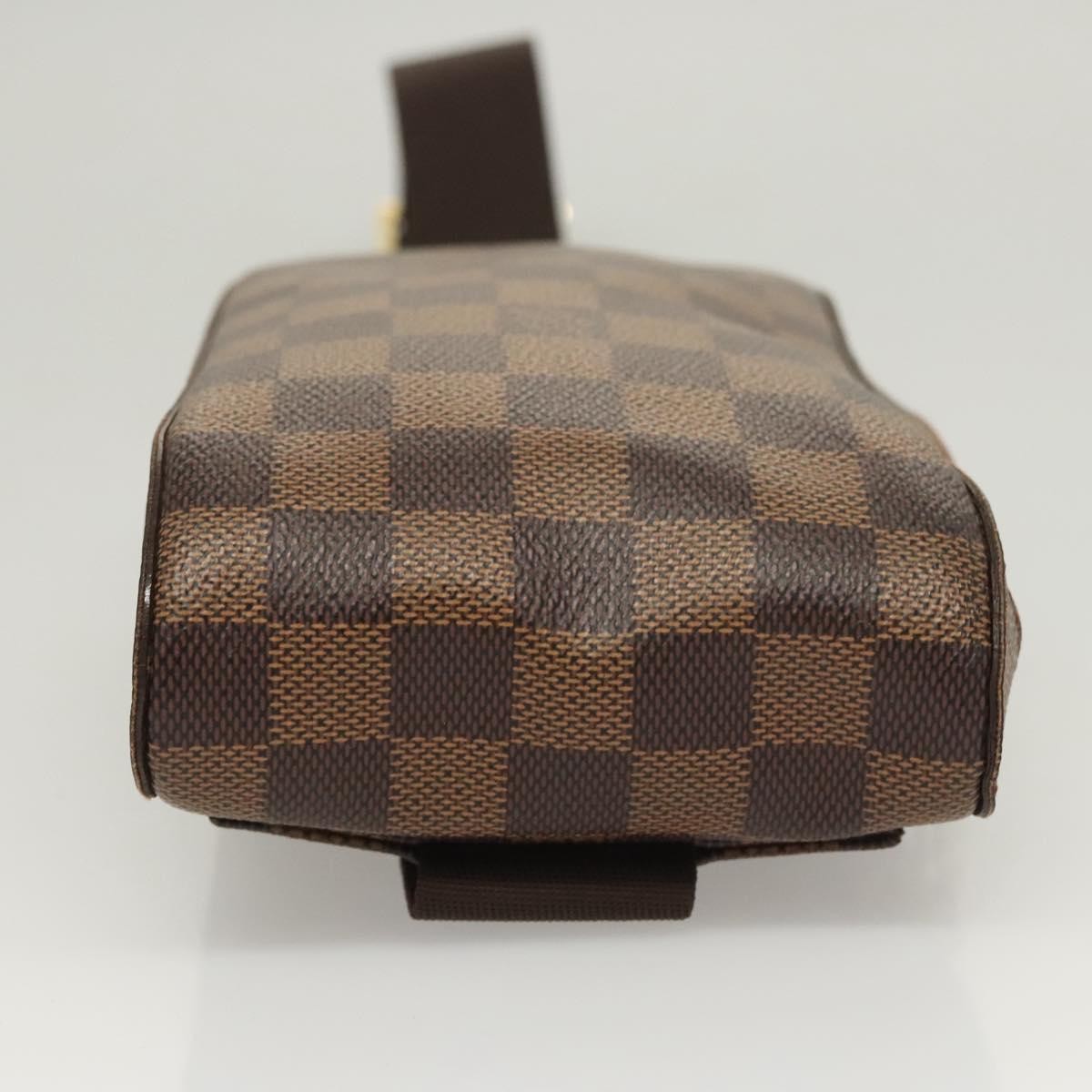 Louis Vuitton Geronimos Waist Bag Damier Brown Canvas Shoulder Bag Bag (Pre-Owned)