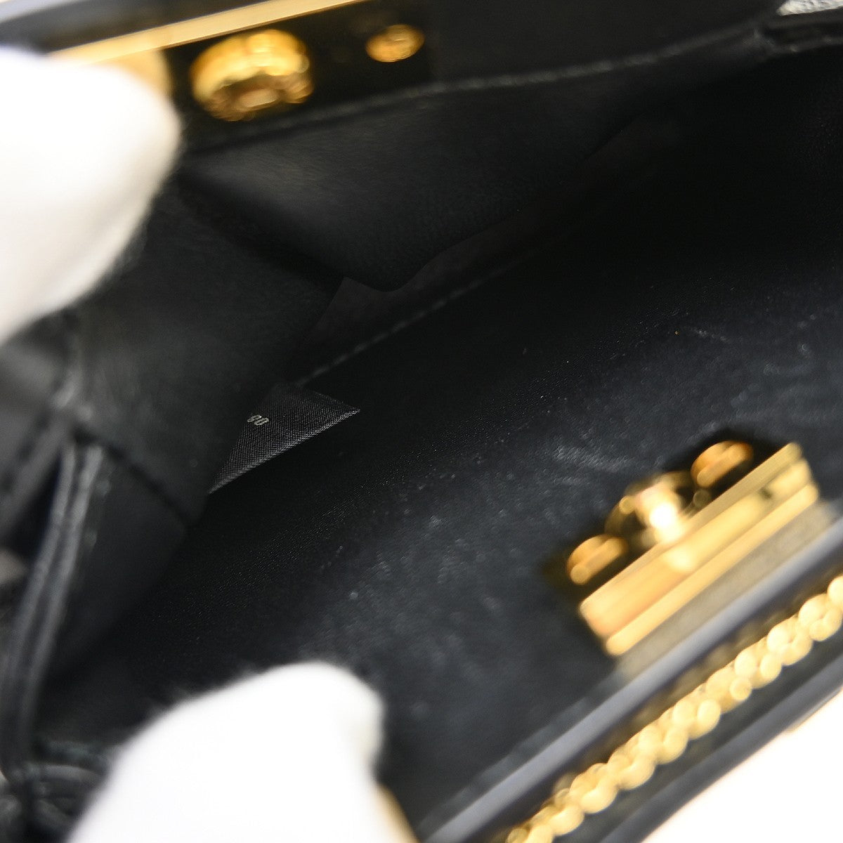 Fendi Peekaboo Bag Leather Black Leather Handbag (Pre-Owned)