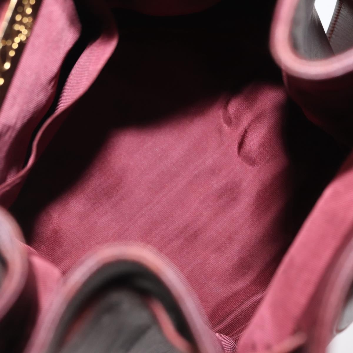 Cartier Must De Cartier Bag Leather Burgundy Leather Shoulder Bag Bag (Pre-Owned)