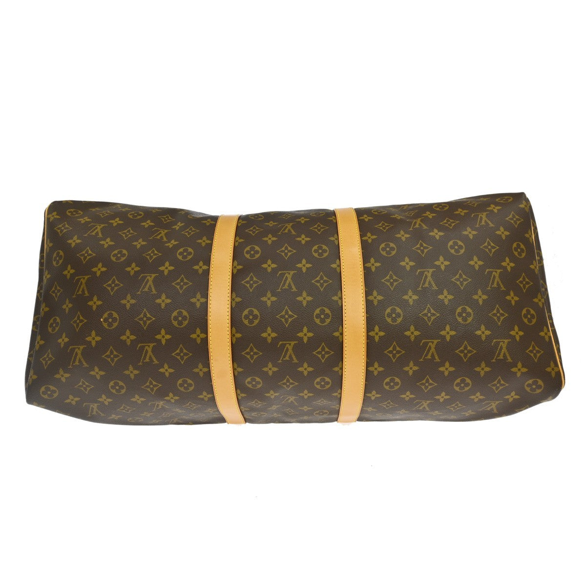 Louis Vuitton Keepall Bag Monogram Canvas Brown Canvas Travel Bag Bag (Pre-Owned)