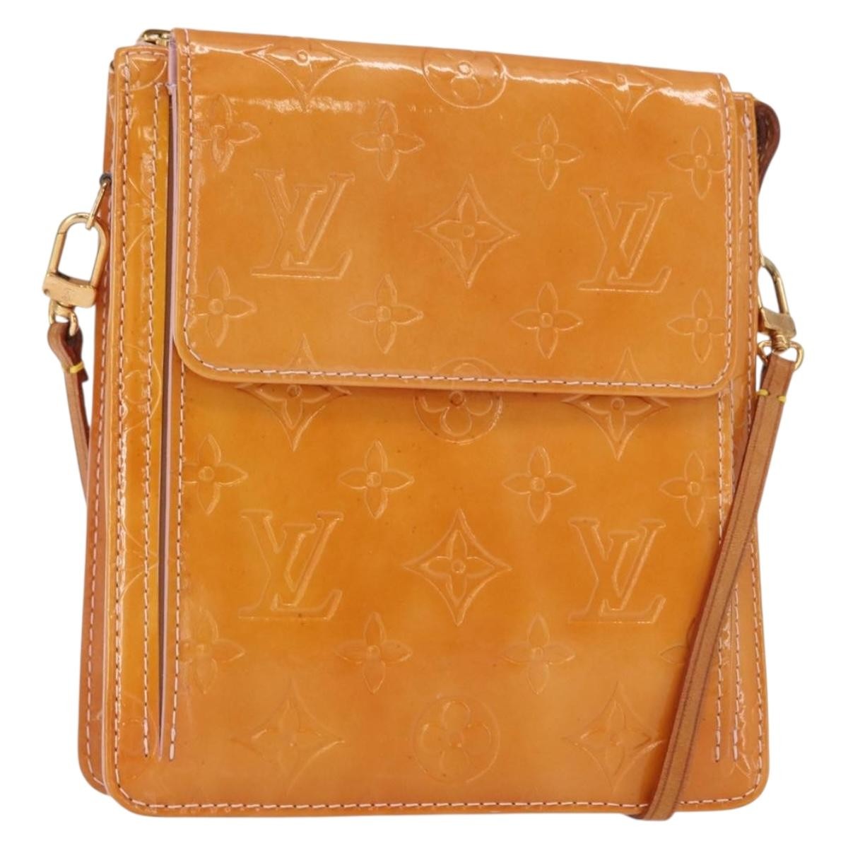 Louis Vuitton Mott Handbag Monogram Vernis Pink Patent_Leather Clutche & Pouche Bag (Pre-Owned)