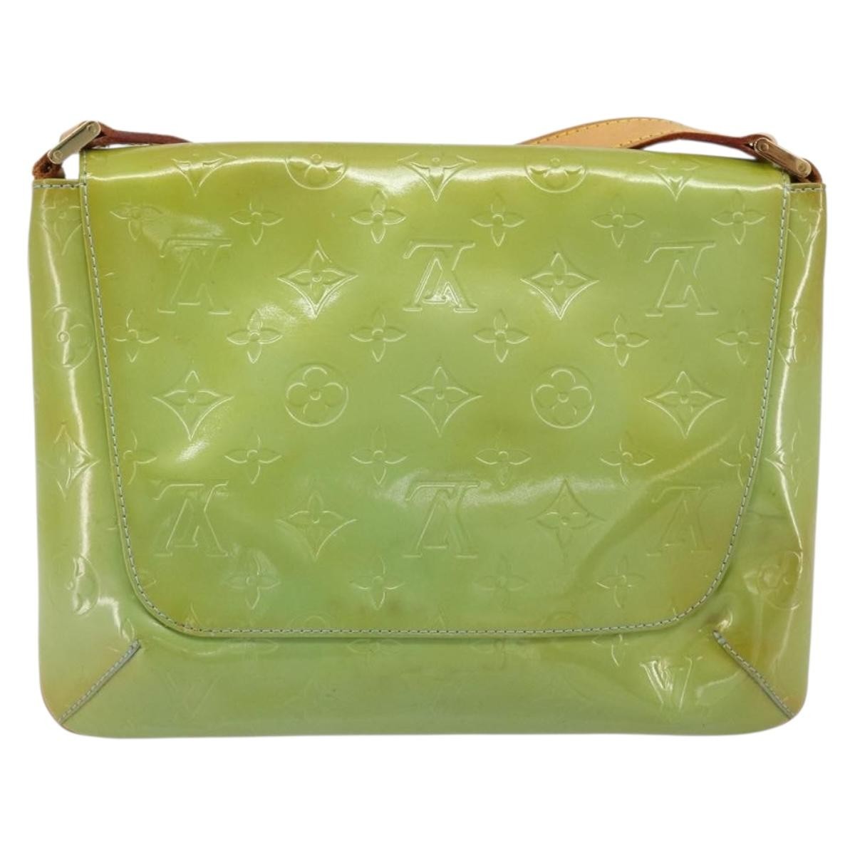 Louis Vuitton Thompson Street Handbag Monogram Vernis Blue Patent_Leather Shoulder Bag Bag (Pre-Owned)