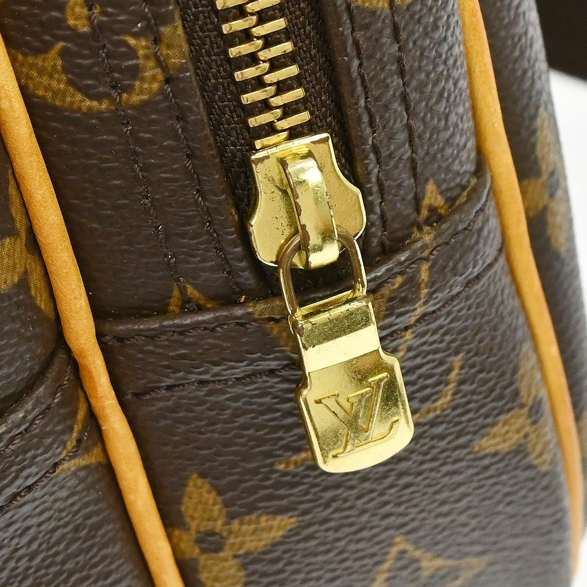 Louis Vuitton Reporter Bag Monogram Canvas Brown Canvas Shoulder Bag Bag (Pre-Owned)