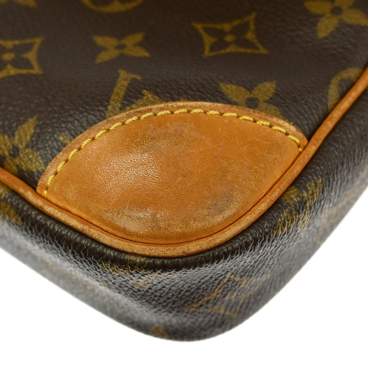 Louis Vuitton Danube Handbag Monogram Canvas Brown Canvas Shoulder Bag Bag (Pre-Owned)