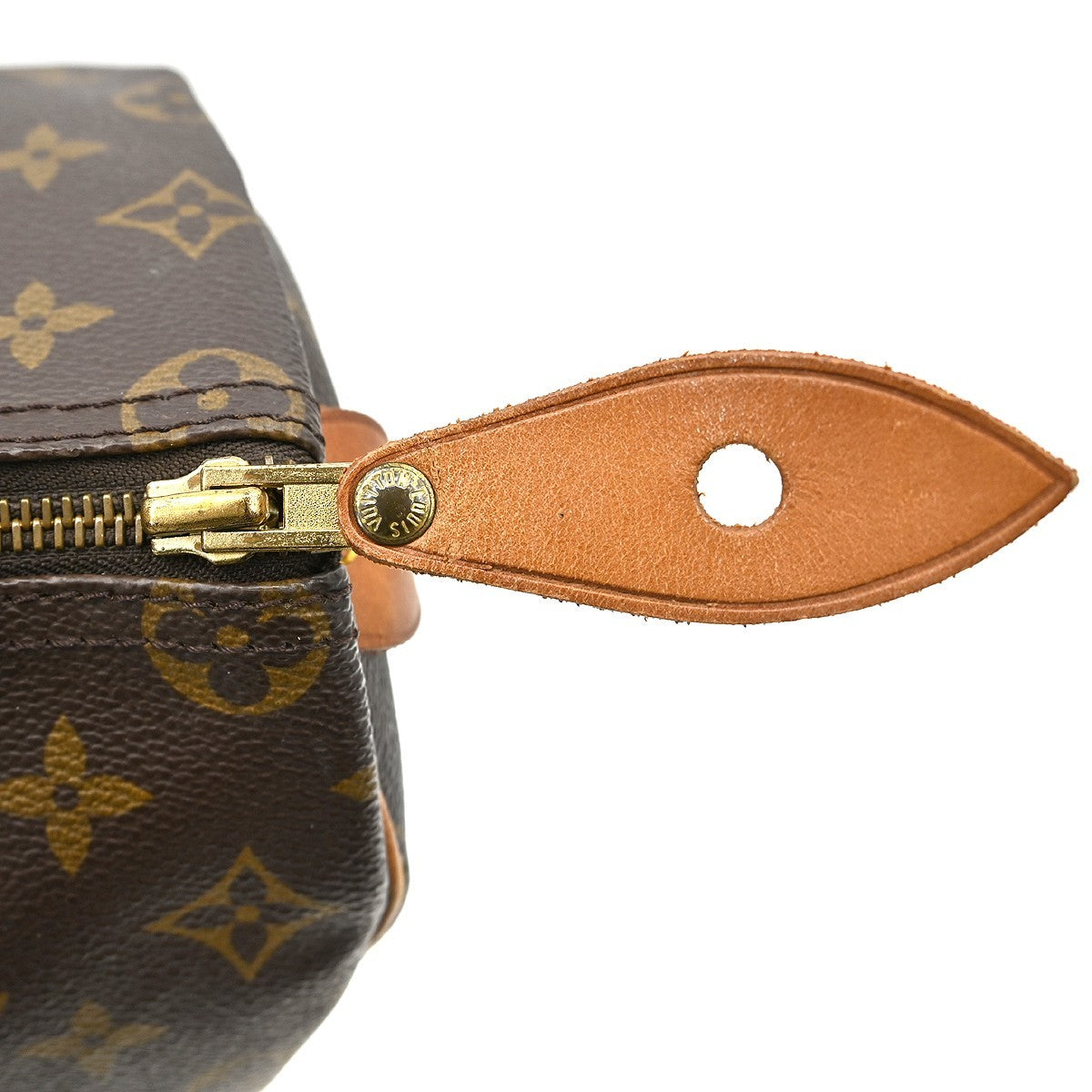 Louis Vuitton Speedy Handbag Monogram Canvas Brown Canvas Handbag (Pre-Owned)