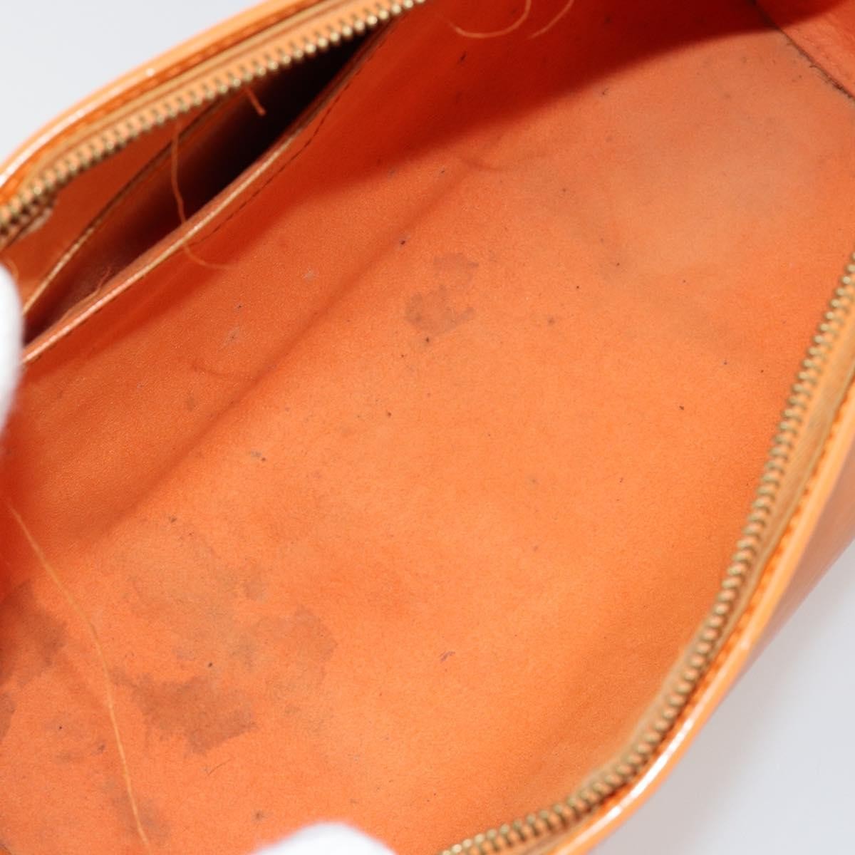 Louis Vuitton Soufflot Handbag Epi Leather Orange Leather Handbag (Pre-Owned)